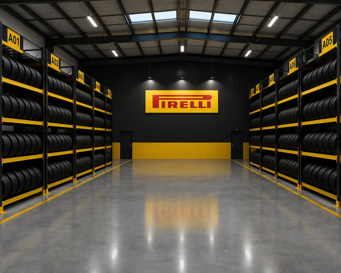 Pirelli Tyres cabling installation